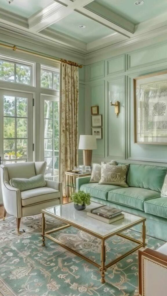 Create a Coastal Look with Seafoam or Mint Green