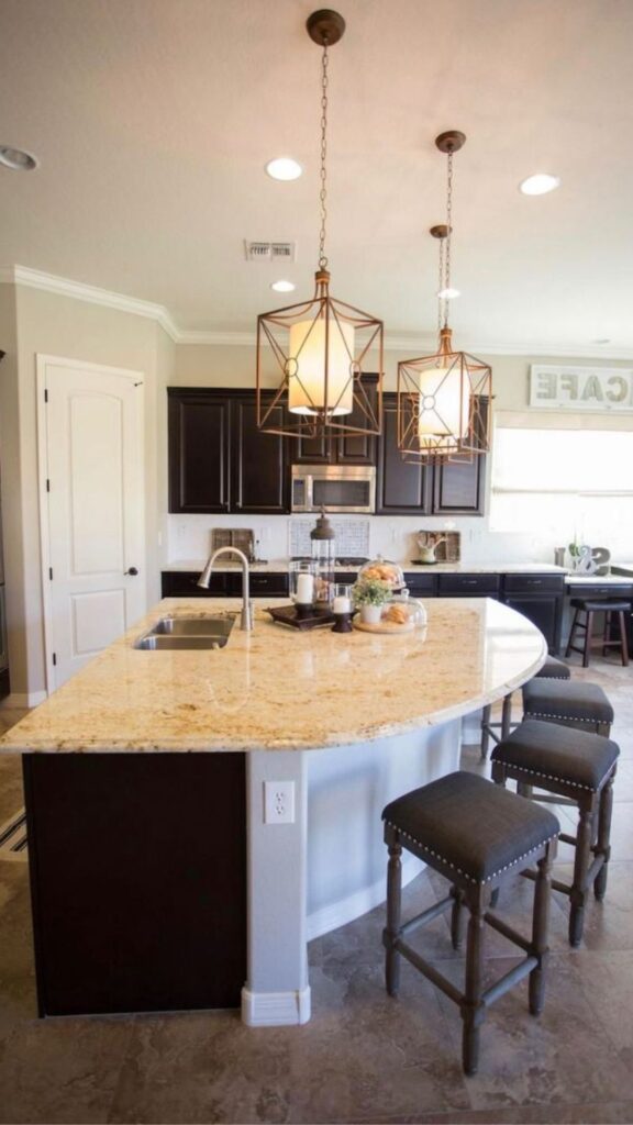 Curved and Rounded Kitchen Islands