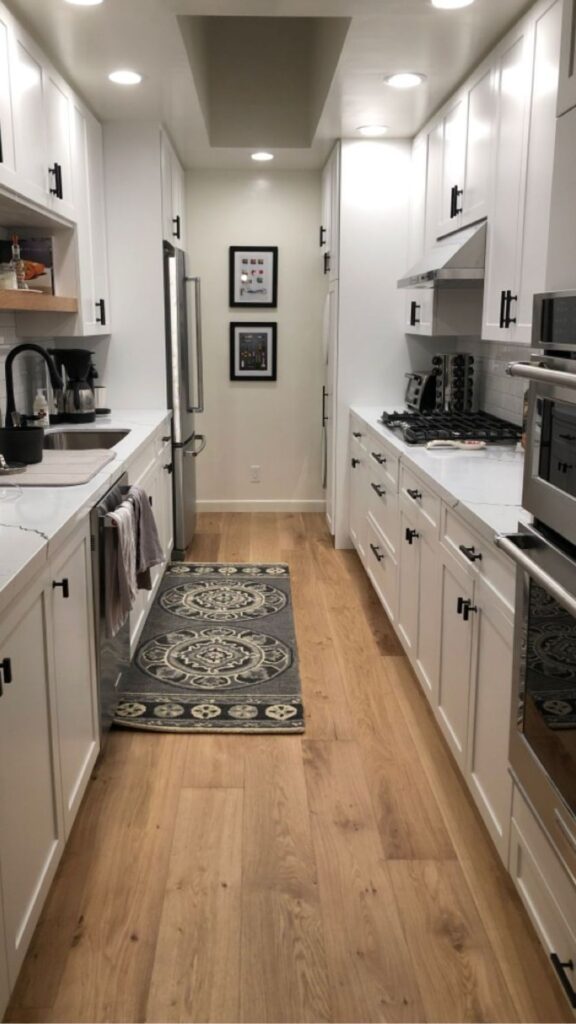 Extend the Kitchen Visually with a Consistent Sightline