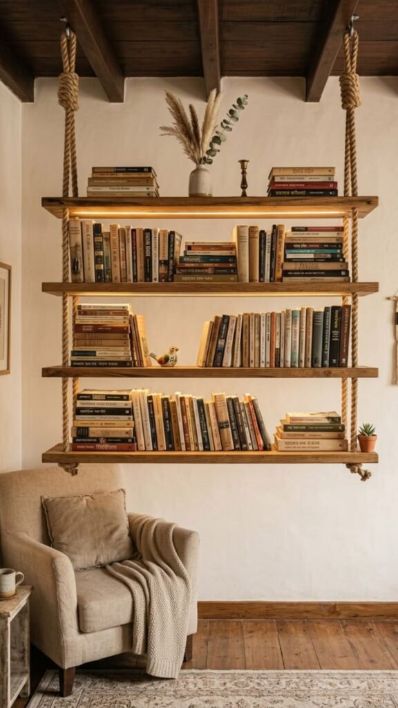 Hanging or Suspended Shelves