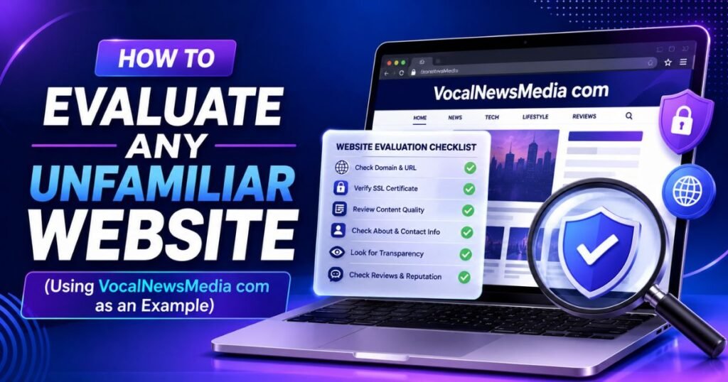 How to Evaluate Any Unfamiliar Website (Using VocalNewsMedia com as an Example)