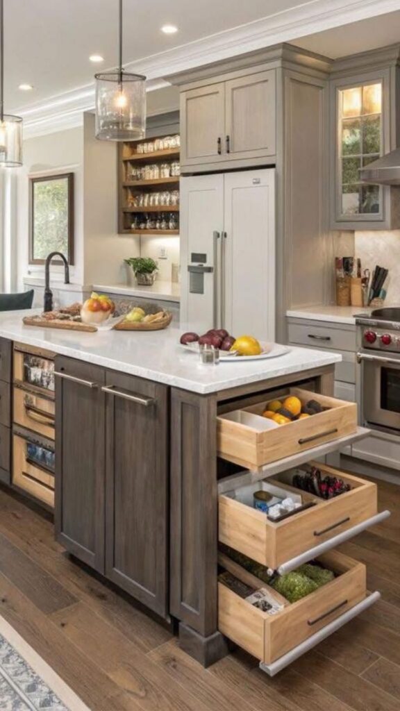 Islands with Built-in Storage Solutions