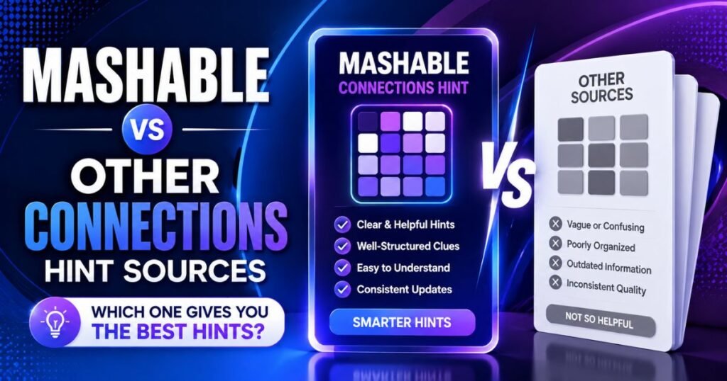 Mashable vs Other Connections Hint Sources