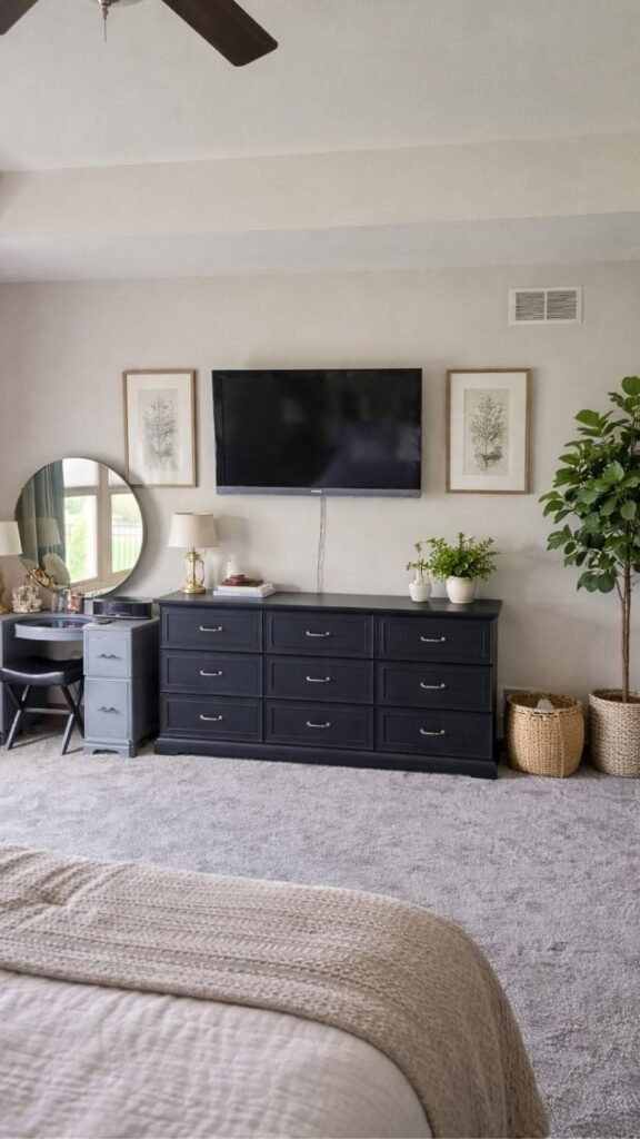 Mount the TV Above the Dresser Instead