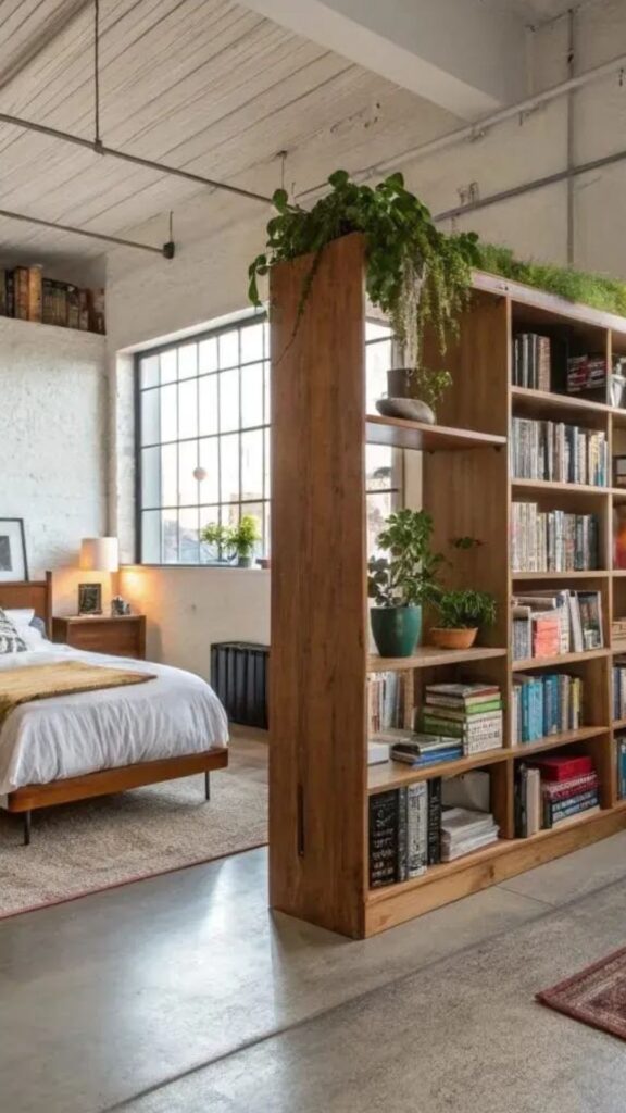 Open Bookshelf Room Dividers
