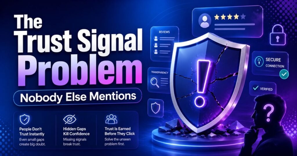 The Trust Signal Problem Nobody Else Mentions