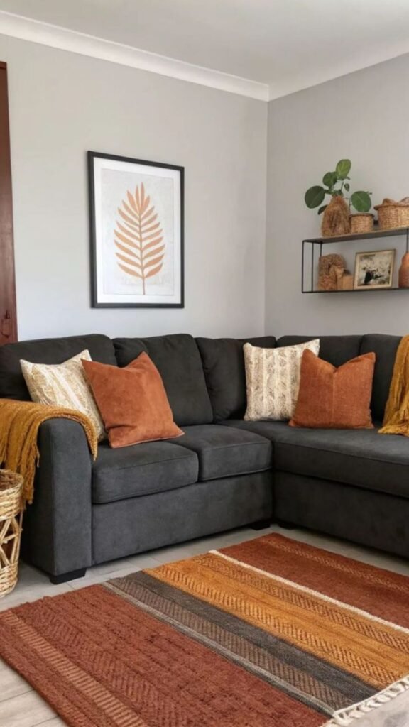Try a Two-Tone Sofa Setup