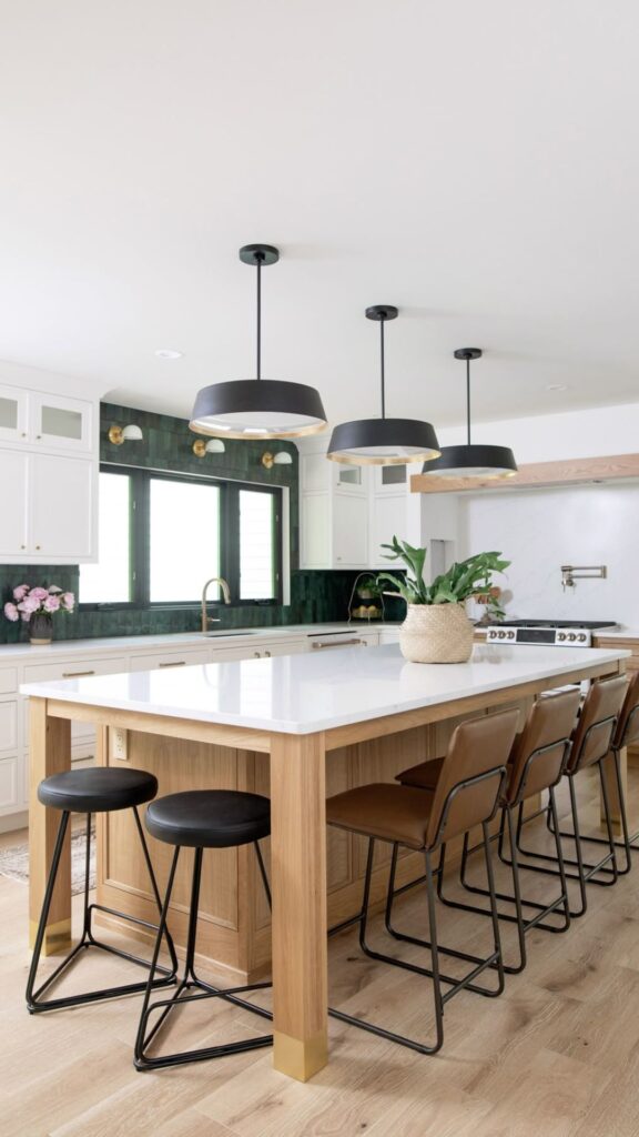 Two-Tone Kitchen Islands