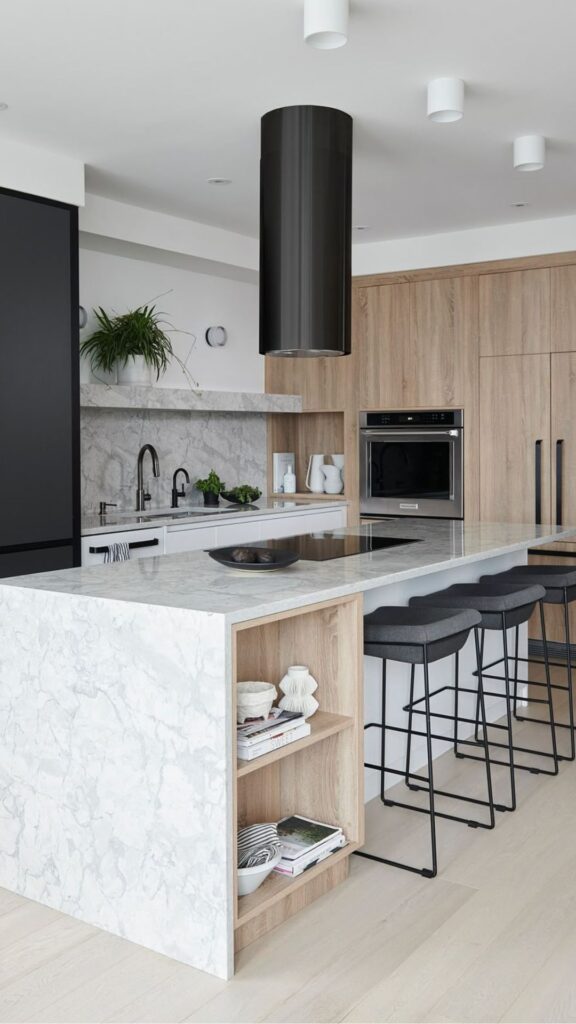 Waterfall Countertop Islands