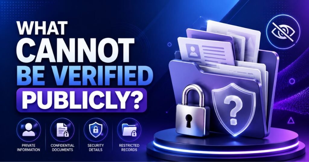 What Cannot Be Verified Publicly?